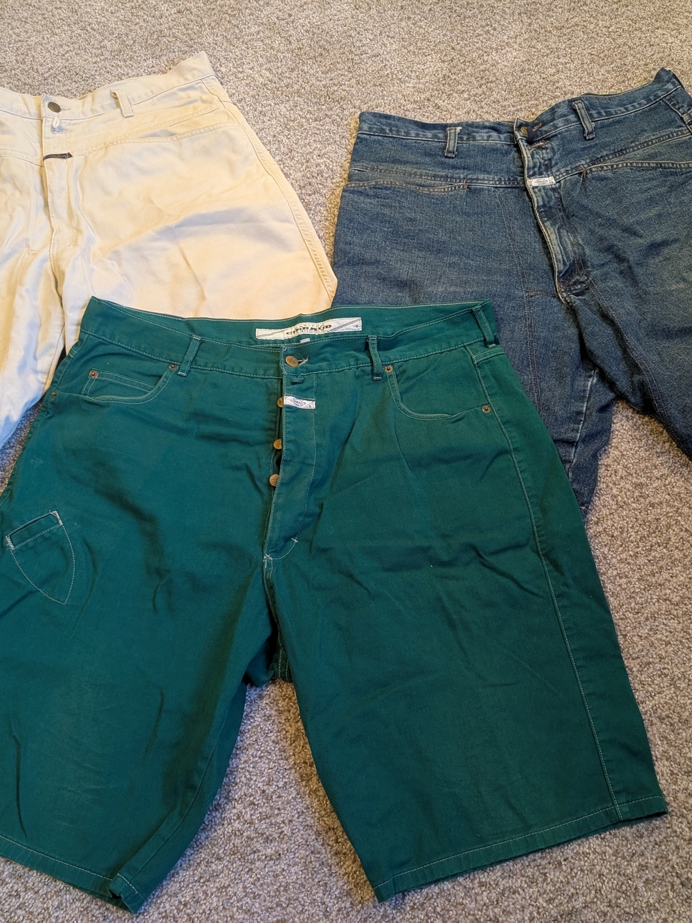 Vintage 90s Marithe Francois Girbaud Mens 38 Baggy Shorts Bundle
